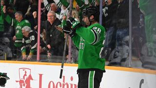 In the System: Power forward Caulfield has 'unfinished business' at North Dakota taken at PPG Paints Arena (Weekly Features). Photo by NORTH DAKOTA ATHLETICS